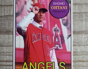 Shohei Ohtani  2018 Rookie Poster Card - Los Angeles Angels