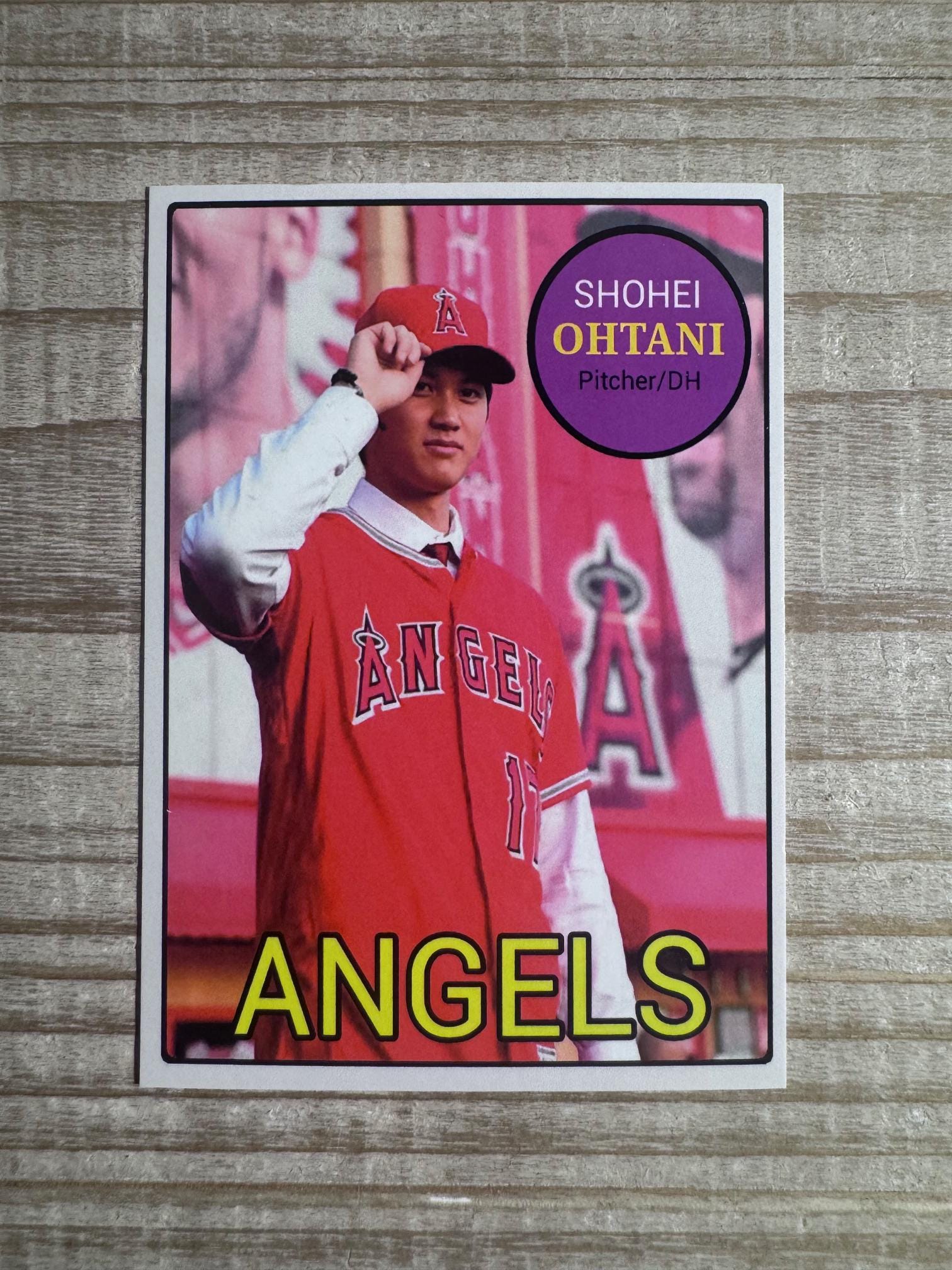 Shohei Ohtani 2018 Rookie Poster Card - Los Angeles Angels - Etsy 