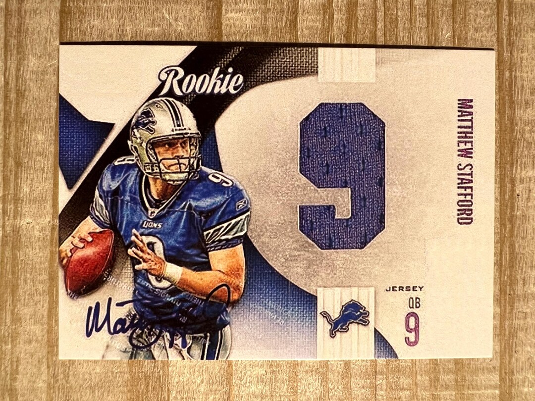 Matthew Stafford 2009 Rookie Autograph Facsimile Printed Patch RP