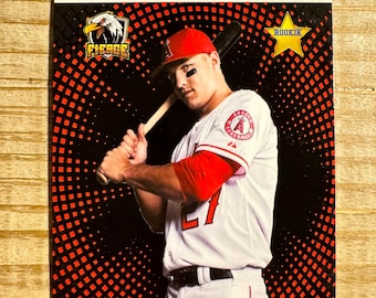 Mike Trout 2011 Los Angeles Angels Limited Edition Red Fierce Star Rookie Card