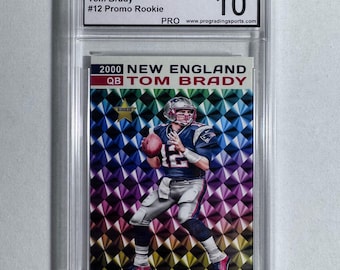 Tom Brady 2000 Star Rookie New England Patriots Promo Rookie Card 1 of 1000 - GEM MINT 10