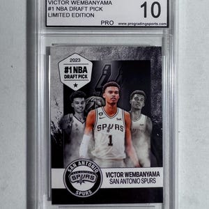 Victor Wembanyama 2023 #1 Draft Pick Rookie Karte - Graded PRO Gem Mint 10