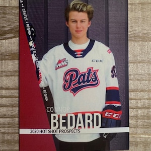 Connor Bedard 2020 Hot Shots Prospects Rookie Card - Regina Pats