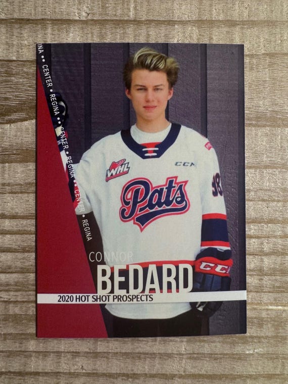 Connor Bedard 2020 Hot Shots Prospects Rookie Card - Regina Pats