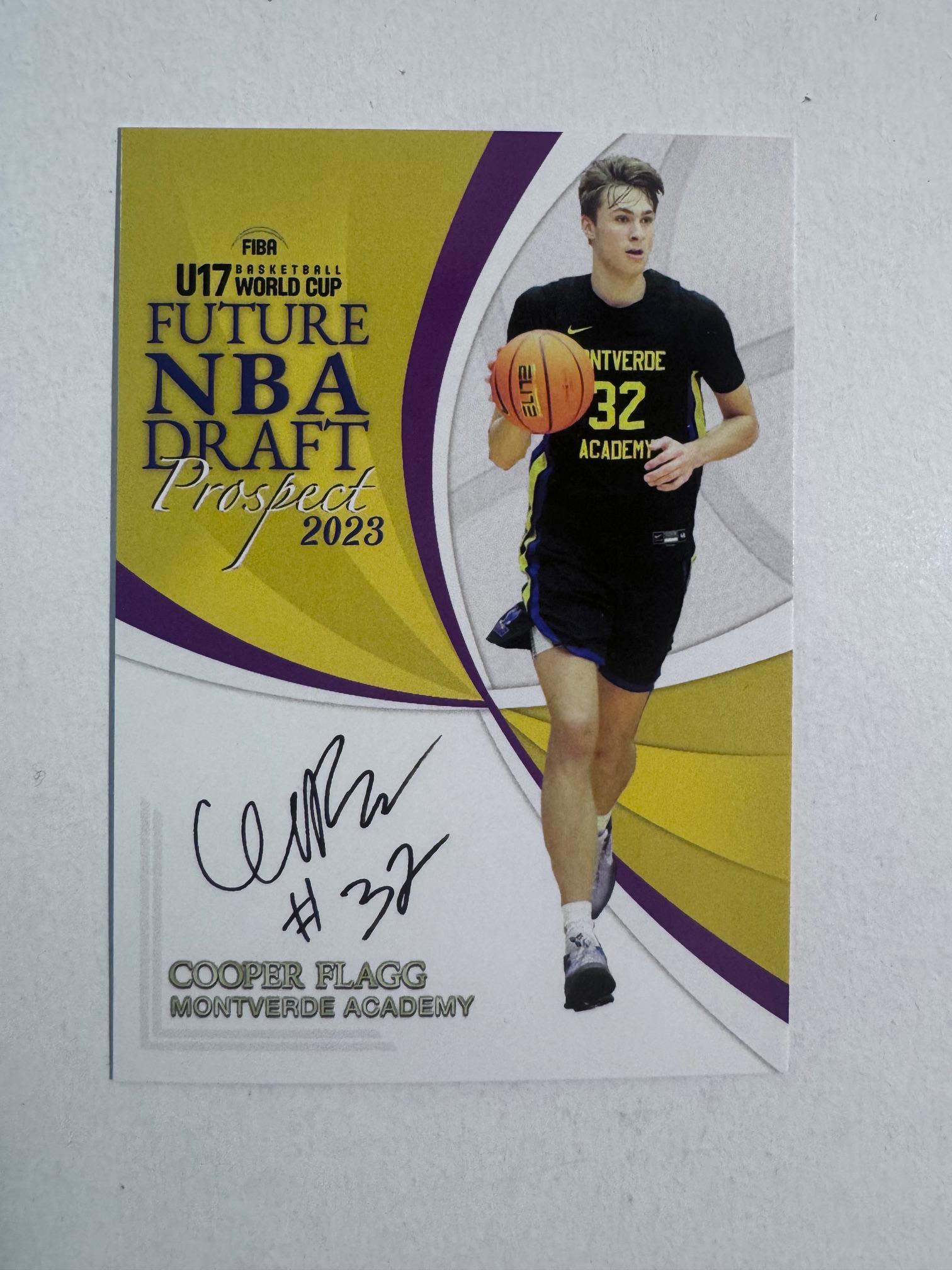 Cooper Flagg 2023 Future NBA Draft Prospect Autograph Facsimile