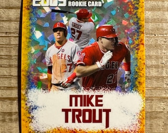 Mike Trout 2009 Los Angeles Angels Limited Edition Gold Star Rookie Card