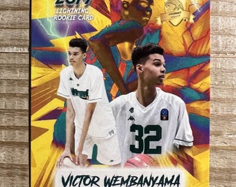 Victor Wembanyama 2019 Euro Cup Nanterre 92 Lightning Rookie Basketball Card - Rainbow Variant