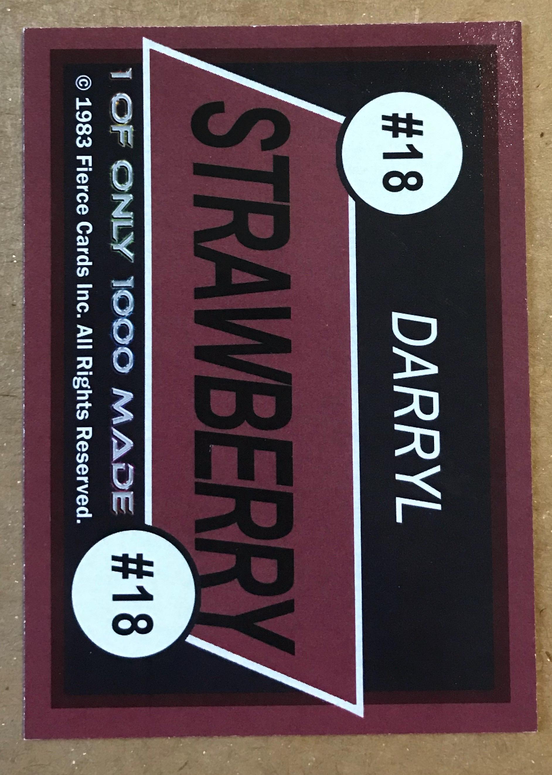 Darryl Strawberry 1983 Star Rookie Cartoon Artist Card 1 of 1000