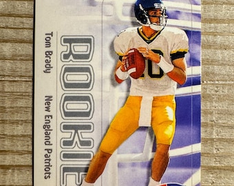 Tom Brady 2000 RP Rookie Football Card - Michigan State New England Patriots