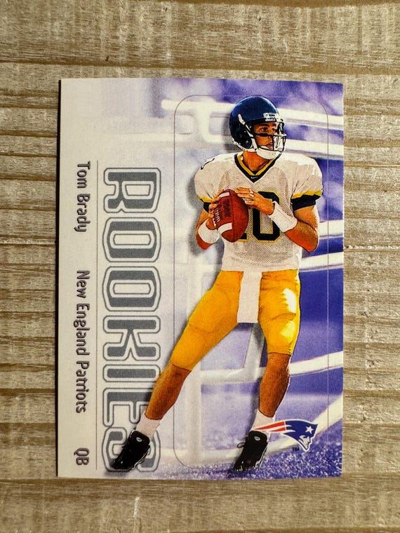 Tom Brady 2000 RP Rookie Football Card - Michigan State New England Patriots