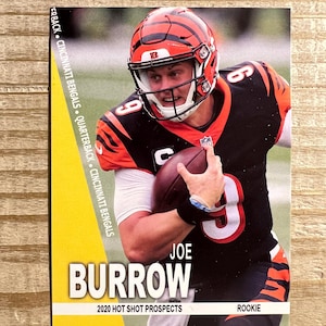 Carte de recrue Joe Burrow Hot Shot Prospects 2020 - Bengals de Cincinnati