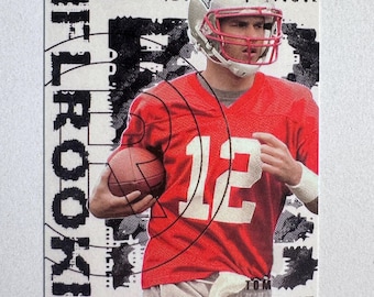 Tarjeta de fútbol americano de novato Tom Brady 2000 BD RP - New England Patriots