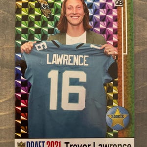 Trevor Lawrence 2021 NFL Draft Star Rookie Card - Jacksonville Jaguars