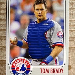 Tom Brady 1995 MLB Draft Gedenk Baseballkarte - Montreal Expos