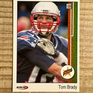 Tom Brady 2000 ACEO RP Star Rookie Fußballkarte - New England Patriots