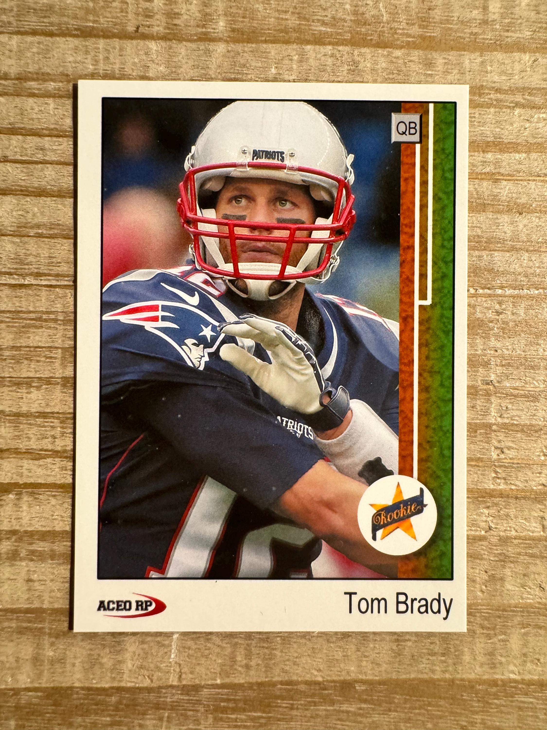 Tom Brady 2000 ACEO RP Star Rookie Football Card - New England