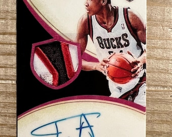 Giannis Antetokounmpo 2013 Rookie Autograph Facsimile RP Basketball Card - Milwaukee Bucks