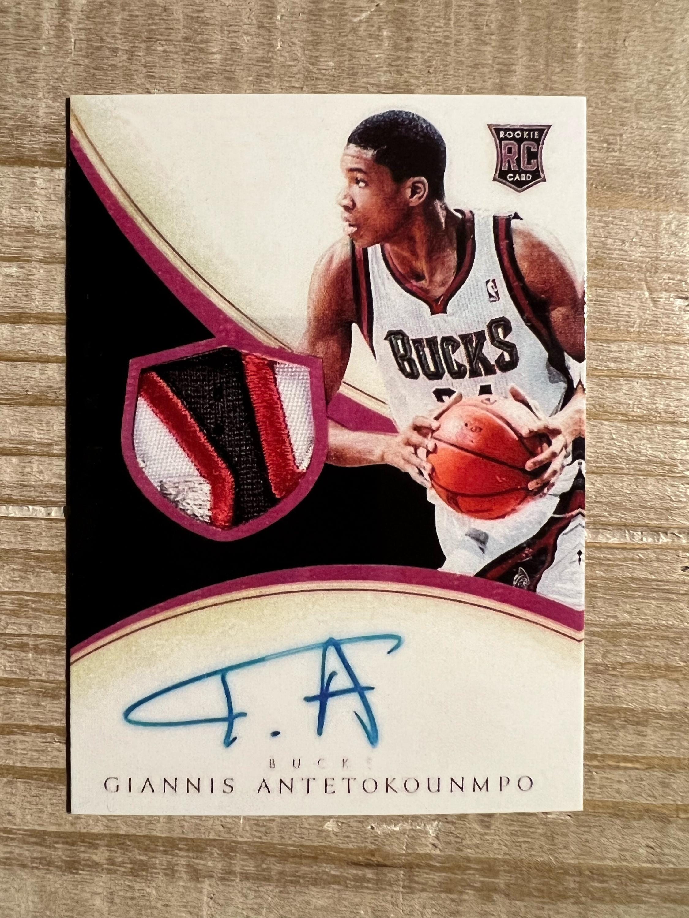 Giannis Antetokounmpo Autographed 2013 Panini Prizm Rookie