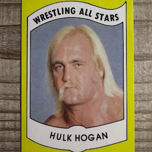 Hulk Hogan Wrestling All Stars #2 - Cartão de Wrestling Reeditado de 1982