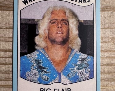 Ric Flair Wrestling All Stars #27 - Reissued 1982 Wrestling Card