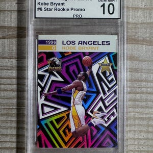 Kobe Bryant 1996 Star Rookie Promo Karte 1 von 1000 - Los Angeles Lakers - Pro Graded 10