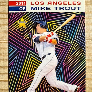 Mike Trout 2011 Los Angeles Angels Limited Edition Star Rookie Card in prismastijl