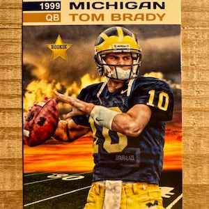 Tom Brady 1999 Star Rookie College Football Karte – Missouri Wolverines