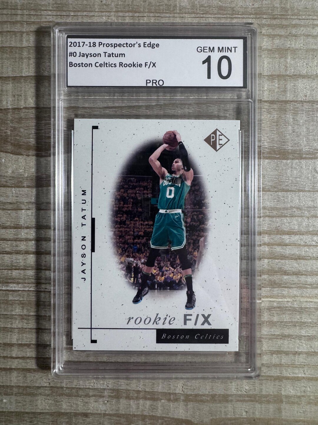Jayson Tatum 2017-18 Prospector's Edge Rookie F/X - Graded PRO Gem