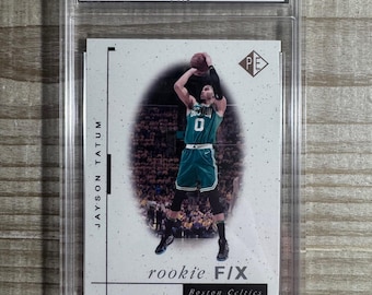 Jayson Tatum 2017-18 Prospector's Edge Rookie F/X - Classificado como PRO Gem Mint 10 (Imagem de arremesso)