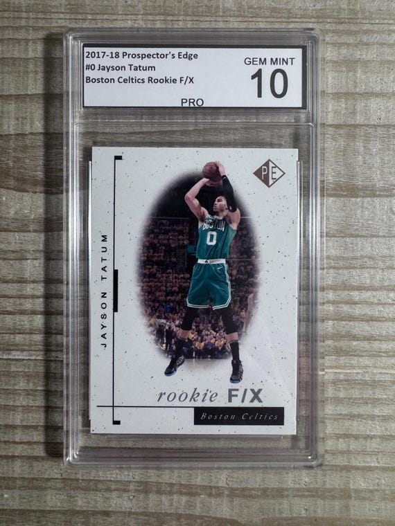 Jayson Tatum 2017-18 Prospector's Edge Rookie F/X - Graded PRO Gem