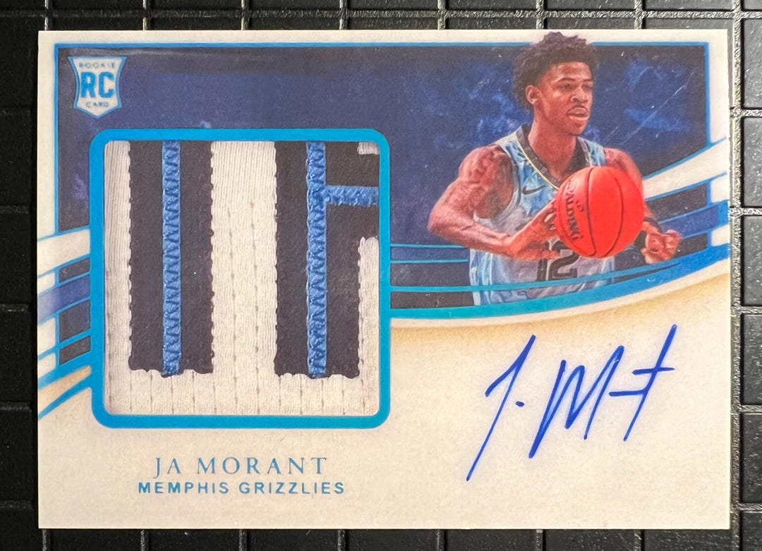 KKJa Morant RC One And One ルーキーサイン Ja Morant 2019 Rookie Autograph Facsimile Printed Patch RP
