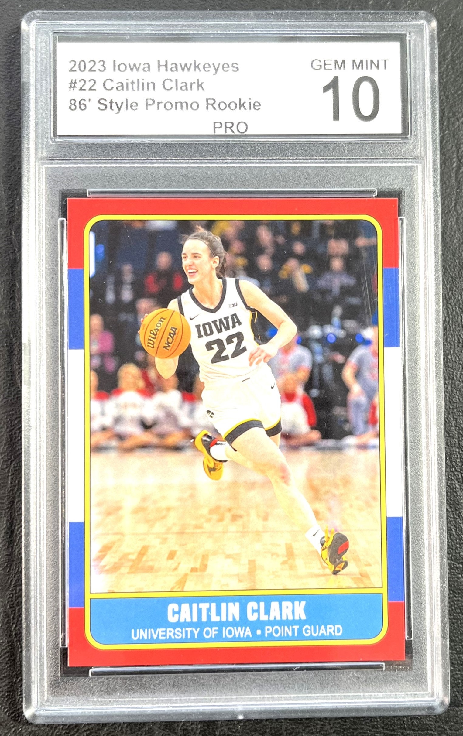 2023 Caitlin Clark 86' Style Promo Rookie - Graded PRO Gem Mint 10