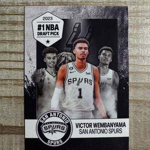 Victor Wembanyama 2023 #1 Draft Pick Rookie Karte - San Antonio Spurs