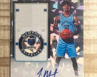 Ja Morant 2019 Rookie Autograph Facsimile Ticket Style RP Basketball Card - Memphis Grizzlies