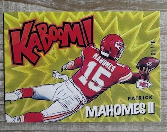Tarjeta Kaboom RP de Patrick Mahomes 2021, Kansas City Chiefs