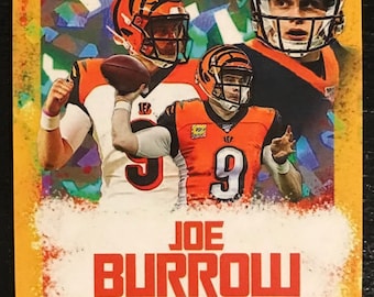 Joe Burrow 2020 „Cracked Ice Style” – limitowana edycja złotej karty debiutanta – Cincinnati Bengals