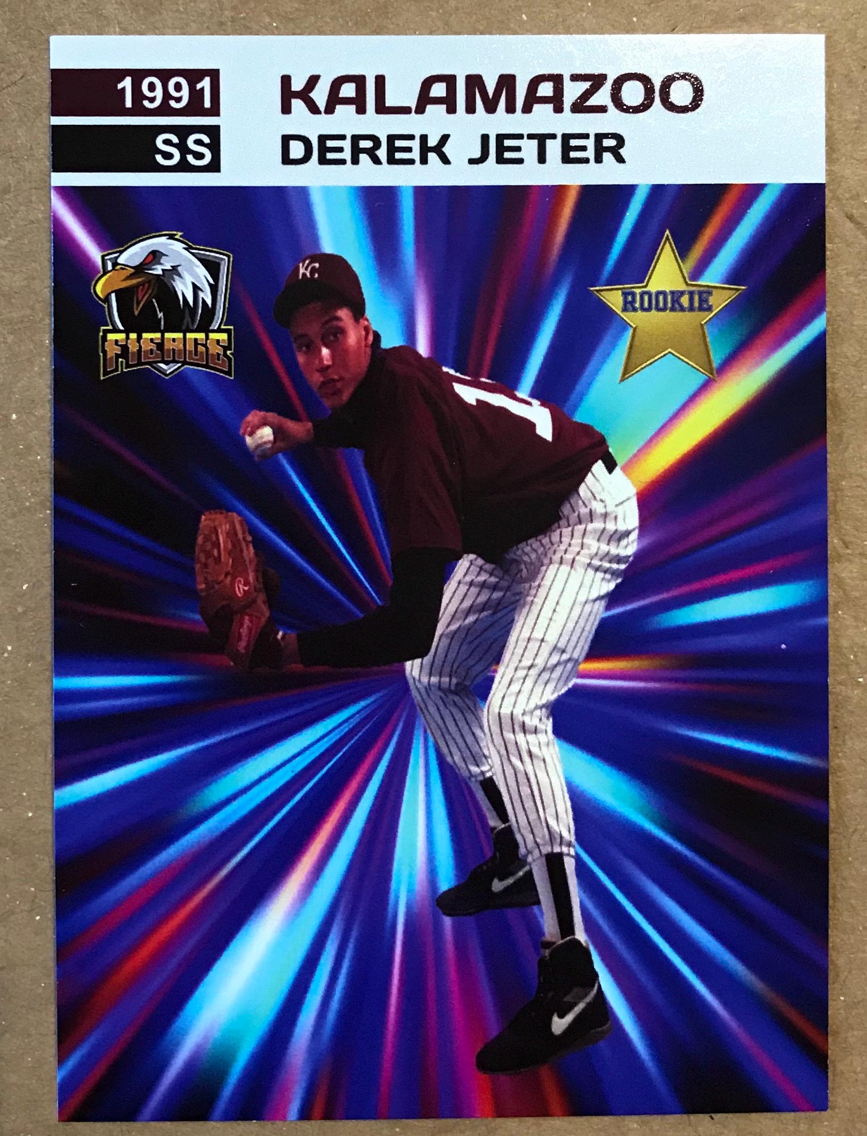 Derek Jeter 1991 Kalamazoo Star Rookie Baseball Card 1 of 1000 - Etsy
