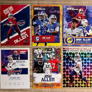 Josh Allen 2018 Lot von 6 Rookie Karten - Buffalo Bills