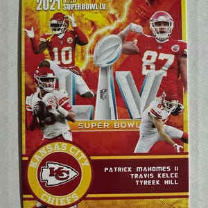 Kansas City Chiefs 2021 Super Bowl LV (53) Limited Edition voetbalkaart - Patrick Mahomes, Travis Kelce & Tyreek Hill