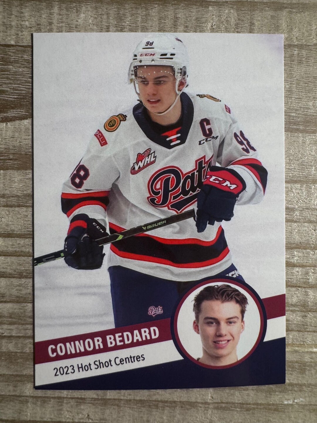 Connor Bedard クレデンシャル/499 コナーベダードルーキーカード Connor Bedard 2023 Hot Shots Prospects Rookie Card - Centres - Etsy