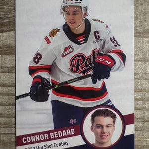 Connor Bedard 2023 Hot Shots Prospects Rookie Card - Centers