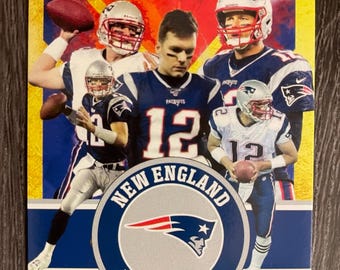 Tom Brady 2000 Limited Edition Rookie Gems Gold Rookie Card - New England Patriots