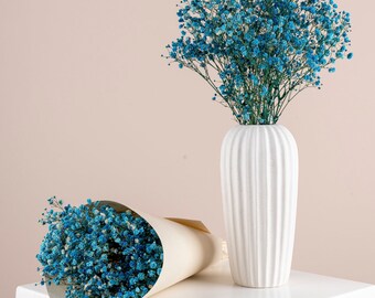 Preserved Blue Gypsophila - Baby's Breath Flowers - Bulk Dried Flowers