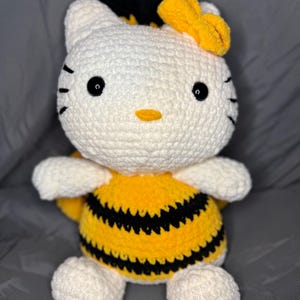 Kitty Hello stuffed animal crochet cat plushie