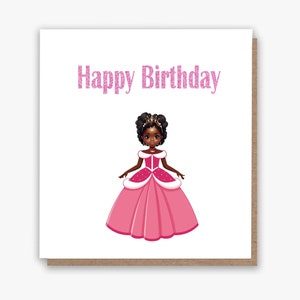 Cartão de Feliz Aniversário Princesa
