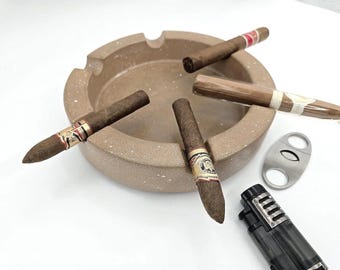 Pinnacle Luxury Concrete Ashtray - The Orbit - 9 inch, limited colors