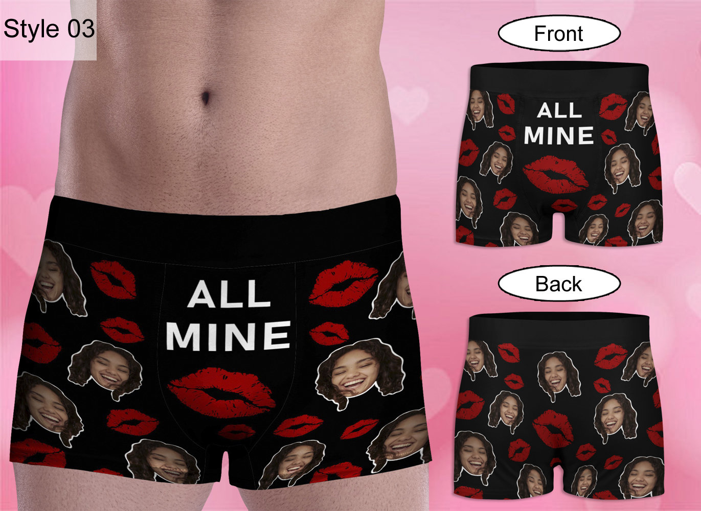 Personalized Face Boxer Briefs For Men, Custom Wedding Gift for Bridegroom, Funny Underwear With Face, Photo Boxers, Crazy Boxers For Dad