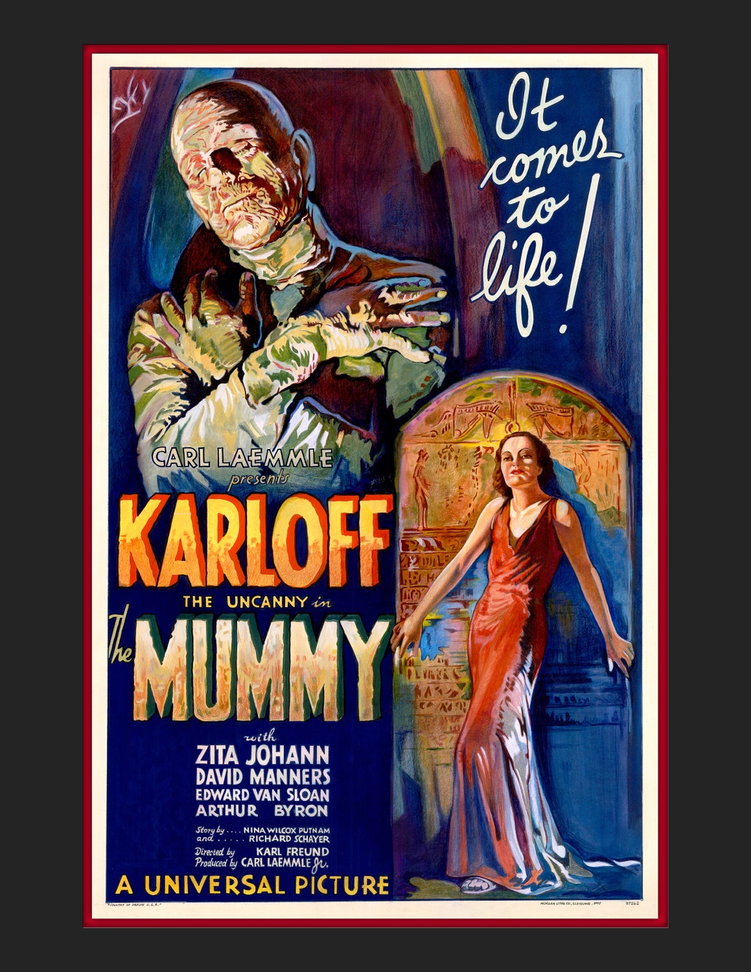 The Mummy Movie Poster Etsy