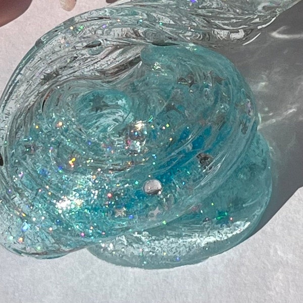 THE ORIGINAL- Cosmic Crystal Clear Blue Slime/ Sparkle / Clear slime / Cheap slime / Stress and Anxiety Reliever/ Party favors/