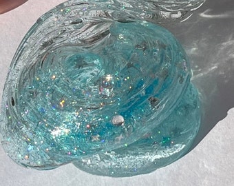THE ORIGINAL- Cosmic Crystal Clear Blue Slime/ Sparkle / Clear slime / Cheap slime / Stress and Anxiety Reliever/ Party favors/